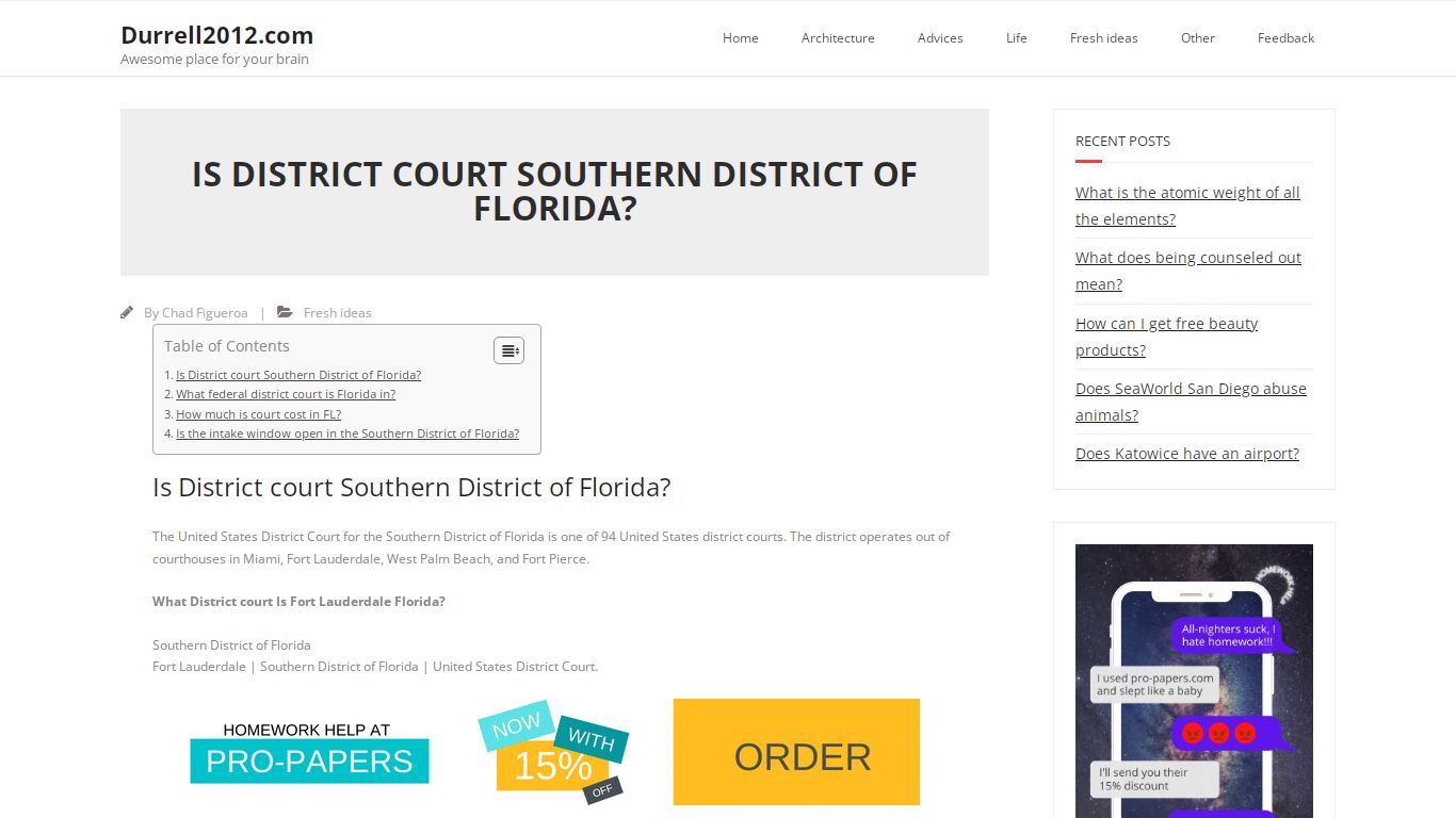 Is District court Southern District of Florida? – Durrell2012.com